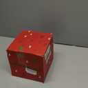 TOWPONICS Set of 3 Lighted Gift Boxes, Christmas Decorations Outdoor with 60 LED Multi-Color String Lights, Light Up Present Boxes with Silver Tinsel for Christmas Tree Holiday Home Porch Mantel Decor