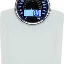 EILISON Highly Advance 2-in-1 Digital & Analog Weighing Scale for Body Weight-400lbs, 4 High Precison GX Sensor Accurate, Thick Tempered Glass, Extra Large Display (White)