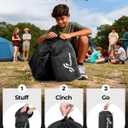 Sportneer Sleeping Bag for Adults & Kids, Cold Weather & Warm Waterproof Camping Sleeping Bag, Compact Portable for Camping Hiking & Travel, Black (3.3lbs, 50-80℉)