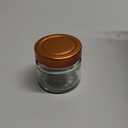 3oz 106ml Deep Lug Glass Jar with Metal Lid (Copper)
