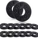 Blulu 12 Pieces Guitar Strap Locks Holder Silicone Rubber Strap Guitar Blocks Protector for Electric, Acoustic & Bass