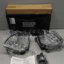 WPT Black Shower Caddy Tension Pole for Bathroom, Stainless Steel Corner Shower Caddy Organizer Stand for Bathtub Shampoo Storage, 4 Tier Adjustable Shelves, 28.7 to 104.7 Inches