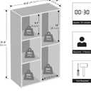 Furinno Reed Closet Organizers and Storage, 5-Cube Reversible Closet Shelves, Closet Organization Shelf, 9.4 x 19.5 x 31.5, for Bedroom, Closet, White