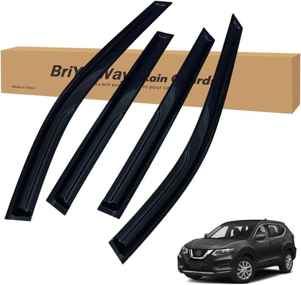Vent Shades Rain Guards for Nissan Rogue 2014 2015 2016 2017 2018 2019 2020 Accessories, for Nissan Rogue Window Deflectors Window Visors