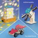 Klever Kits Science Building Toys 6 Projects- Make Your Wooden Motor Machines- Learning Crafts and STEM Activities for Kids Aged 8 9 10 + DIY Race Car & Star Nightlights