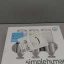 simplehuman Wall Mount Pumps, Triple 15 fl. oz. Shampoo & Soap Dispenser, Stainless Steel