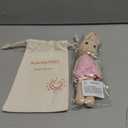 Crochet Stuffed Animal - Adorable Handmade Bunny Daughter Plushie Doll with Pink Dress, Ideal for Infants - Knitted Stuffed Animal Crocheted Stuffed Animals for Newborns