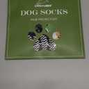 EXPAWLORER 6Pcs Anti Slip Dog Socks to Prevent Licking Paws, Dog Shoes for Winter, Double Sides Dog Boots & Paw Protectors Booties for Hardwood Floors with Grippers, M (Grey)