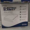 Electric Heated Throw Blanket - Jacquard Checkered Sherpa 50"x60" Fast Heating Bed Blankets with 6 Heating Levels & 4 Hours Auto Off, Over-Heat Protection ETL, Navy Blue