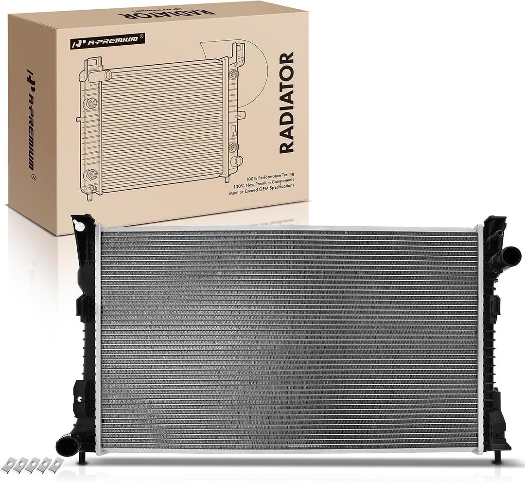 A-Premium Engine Coolant Radiator Assembly Compatible with Ford Taurus 2013-2019 & Lincoln MKS 2013-2016, 3.5L 3.7L