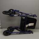 Drive Medical Rollator Walker with Seat - Stable Mobility Support - Height Adjustable - Durable Steel Frame Construction - Smooth 7.5" Wheels - Foldable - 350 Lb Limit - Blue