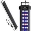 Pawfly 11 W Terrarium Reptile LED Light for 12" to 18" Terrarium Extendable Reptile Tank Light with Full Spectrum Brilliant White Blue Red Lights with Day & Night Modes and Adjustable Brightness