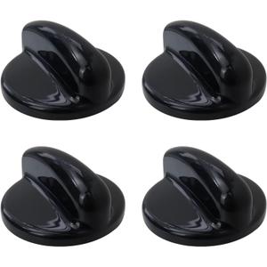 4-Pack WB03T10236 Burner Control Knob, Gas Range Knobs Black for GE Range/Stove/Cooktop