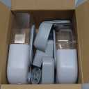 Hanging Automatic Rabbit Feeder for Cage,Dog Cat Food and Water Dispenser,Rabbit Water Bottle Guinea Pig Food Bowl Set,Gravity Feeder for Cats Dogs (Gray)