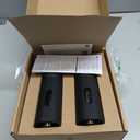 LARS NYSM Electric Salt and Pepper Grinder Set, USB Rechargeable, Automatic Salt and Pepper Mills, Spice Shakers Refillable with LED Light, Adjustable Coarseness, Ceramic Grinder (Carbon Black)