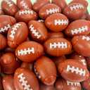 GIFTEXPRESS 25PC Football Fidget Spinner Toys, Brown Mini Football Party Favors for Kids, Game Day Party Supplies, Tailgate Event, Sport Theme Goodie Bag Stuffers, Classroom Prizes, Birthday Gifts