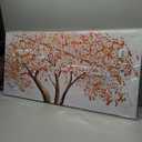 Canvas Wall Art Decor Wall Pictures For 20L" x 40W" Orange Wrapped Canvas