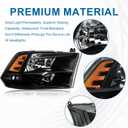 Headlights fit 09-18 Dodge Ram 1500/10-18 Dodge Ram 2500 3500 4500 5500 (Only Fit Factory Quad Style Halogen Headlamp) Black Housing Amber Reflector