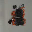 Brizled Orange Halloween Lights, 21.3ft 100-ct Incandescent Halloween String Lights Connectable, UL Certified Orange Light String, Black Wire Mini Light Set for Fall Season Holiday Thanksgiving Tree