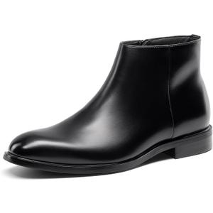 Bruno Marc Men's Chelsea Boots Zip Ankle Dress Boot (12, Black)