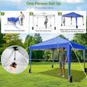 Driftalia 10x10 Pop Up Canopy Tent with Sidewalls, One-Push Instant Setup
4 Removable Sidewalls, UPF 50+ Fabric, Carry Bag Included for Parties, Market, Camping, Beach & Outdoor Events