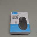 Seenda Wireless Mouse with Thumb Rest, 2.4G Wireless Illuminated Mouse with Mouse Jiggler and Zoom Function, 3200dpi Rechargeable RGB Wireless Mouse for Computer, Laptop, Home Office, Black
