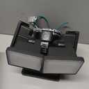 FAGUANGAO Dusk to Dawn LED Security Light,18W Plug in Flood Light Outdoor,5000k Daylight,1600lm, IP55 Waterproof,Adjustable 2 Heads Wall Light for Garage, Porch, Yard, Black,Street