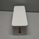 Cable Organizer Box Set of Three, Power Cover Cord Holder Surge Protector for Desk (White)