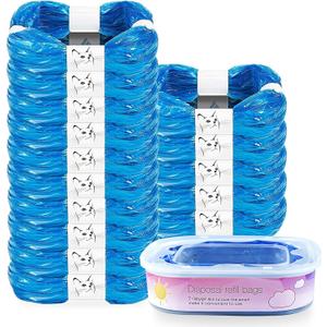 15 Pack Cat Litter Refills Bag, Litter Refills Compatible with Your Standard and Plus Refill Cartridge(Included One Refill Cartridge)