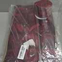 Syhood 46 Pcs Velvet Christmas Ornaments 3.15 Inch Large Christmas Balls Flocked Bows Velvet Ribbon Burgundy Xmas Tree Ornaments Decorations for Valentine's Day Xmas Holiday Decor