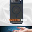 for Google Pixel 10 Pro XL Case,Compatible with MagSafe Shockproof Slim Translucent Matte Anti-SlipMilitary Drop Protection for Men Women (Blue)