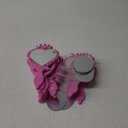 Geetery 20 Pcs Unbreakable Kids Mirror DIY Decorate Your Own Princess Mirror Mermaid Princess Foam Small Crafts for Princess Party Decorations(Pink)