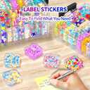 Bead Organizer Box 120 Pcs, 4-Tier Large Capacity Stackable Bead Storage Containers, Portable Plastic Craft Organizers for Jewelry Making, Bracelets, DIY, Nail Art Charms