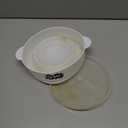 The Original Proper Popper Microwave Popcorn Popper, Silicone Popcorn Maker, Collapsible Bowl BPA Free & Dishwasher Safe - (White)