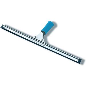 18-Inch Heavy-Duty Window Squeegee with Rubber Blade, Ideal 15 Degree Angle. Color Blue