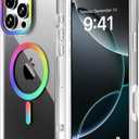 Magnetic Case for iPhone 16 Pro Case,[Compatible with Magsafe] Shockproof Military-Grade Protection,16 Pro Phone Case,Men Women 6.3 Inch Clear [Not Yellowing]