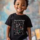 Kids Black History Shirt,Toddler Black History Month T-Shirt Boys Girls, African American Tee, 3-4T (Black)
