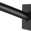 Moen Triva Matte Black Adjustable 48 to 72-Inch Curved Shower Curtain Rod, CSR2169BL