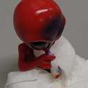 Ash Tray Cool Ashtrays for Cigarettes, Alien Fantasy Ashtray Decor for Home Office, Ornament Gift (Red, ALIEN)