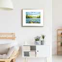 Golden State Art, 16x20 Gold Picture Frame Displays Photo 11x14 with Mat or 16 x 20 Without Mat for Wall Mounting, Classic Satin Aluminum Frames with Real Glass (Pack of 1)
