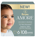 Pampers AMORE, Size 6, Our Best Diaper, 1 Pack (Count of 108)