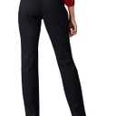 Lee Women's Wrinkle Free Relaxed Fit Straight Leg Pant (Black) 10 Short
