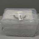 VTG Bead Organizer Box, 112 Pcs Small Organizers, 3-Tier Bead Storage Containers Portable Organizer and Storage Box Stackable Plastic Cases for Bracelet Making DIY Jewelry Nail Charms