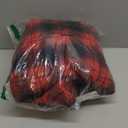 SCODI Men's Flannel Shirt Jacket Fleece Sherpa Lined Plaid Jackets Coat Full Zip Up Hoodie Winter Outwear (Large, Red Black)