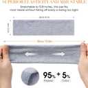 2 x Wisecy Headbands for Women Non Slip - 9PCS Elastic Fabric Hair Band for Women's Hair, Soft Cotton Cloth Stretchy Sweat Headbands for Women for Yoga Workout Running (Black, white, light grey)
