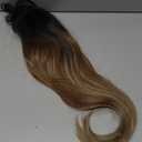 Eawwii Black to Ombre Light Brown Synthetic Hair Toppers for Women with Thinning 5x6 inch Large Base Coverage Clip in Wispy Bangs Upgraded Adjustable Bandage 24 Inch Long Layered