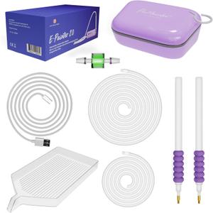 Picmondoo - E-Painter for Diamond Painting - Purple - Wireless Diamond Painting Pen with Vacuum Pump - Diamond Painting Accessories for Setting AB Stones Without Wax - Diamond Painting Pen