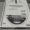 KOHLER 20111-96 Brevia, Slow Close Toilet Seat, Round Toilet Seat, Grip-Tight Bumpers Quick-Attach Hardware, Biscuit