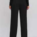 FEQO 2 Pack Women's Lounge Pants Wide Leg Yoga Pants Casual Pajama Bottoms (Black, S)