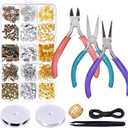 anezus Jewelry Repair Kit with Jewelry Pliers, Jewelry Making Tools, Beading String and Jewelry Making Supplies for Jewelry Repair, Jewelry Making and Beading
